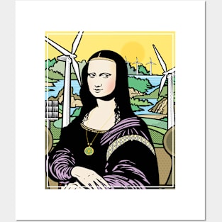 Green Mona Lisa Posters and Art